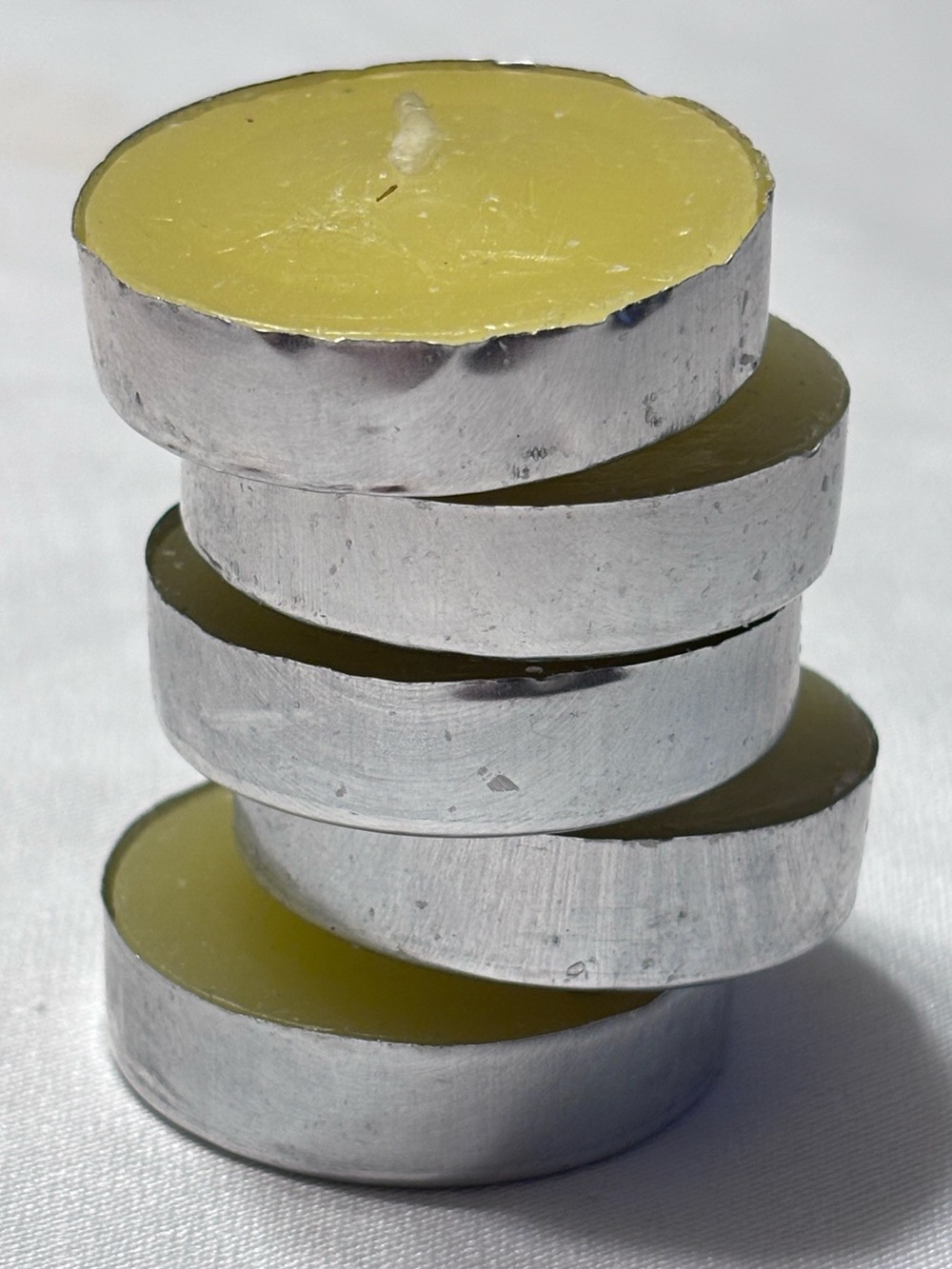 Lot of 37 Citronella Tealight Candles Yellow Outdoor Patio Mosquito Repellent
